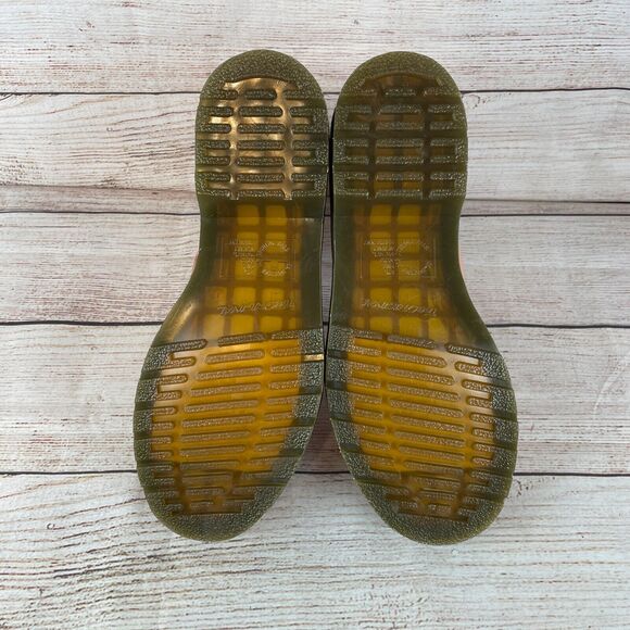 Dr. Martens Women's 1460 Boots Sz 11 Pascal Virginia Leather Peach Pink - Picture 8 of 11